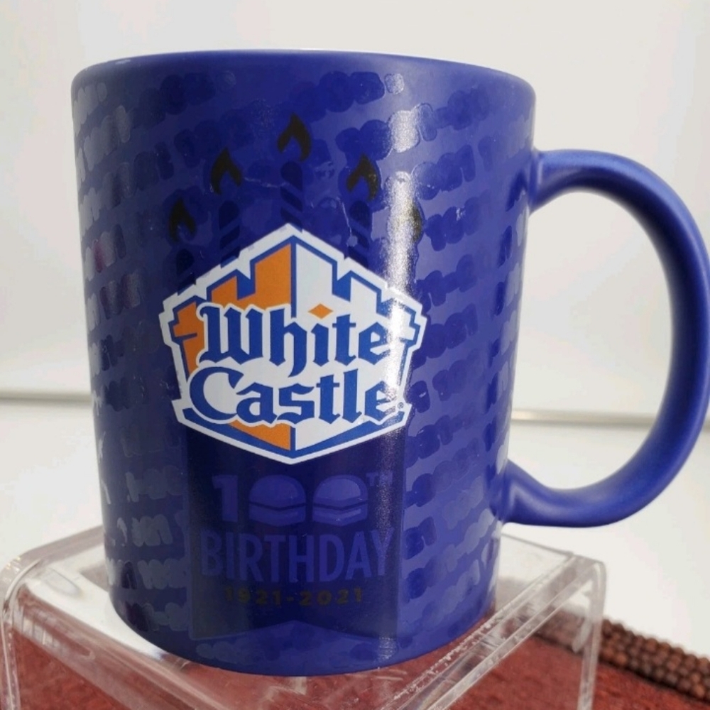 White Castle Blue Coffee Mug 100th Birthday 1921-2021 (C30)**